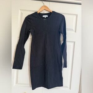 BLACK MATERNITY DRESS